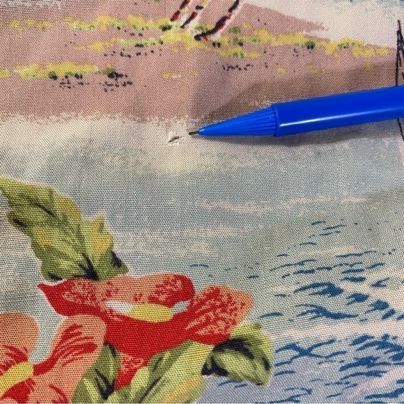 Polo Sport By Ralph Lauren Hawaiian Print Button Front Short Sleeve Top Sz XL M - Picture 12 of 12